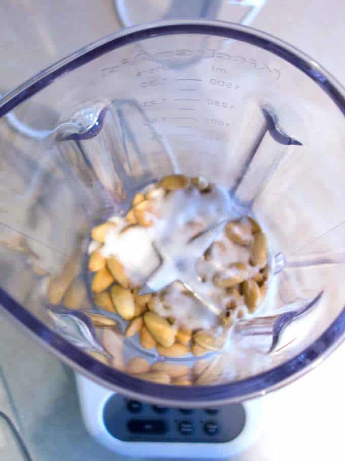 Pulverizing Almonds for Reine de Saba
