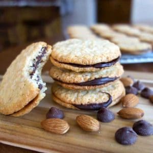 Almond Chocolate Sandwich Cookies