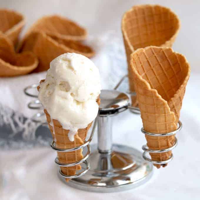 Homemade Waffle Cones - Pudge Factor