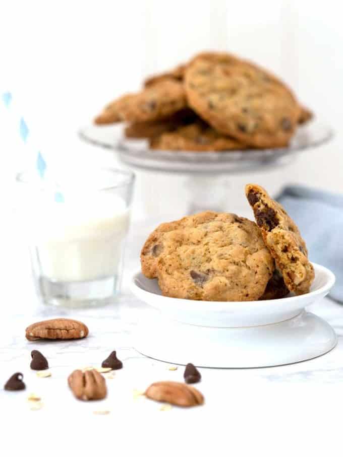 Chocolate Chip Oatmeal Cookies (King Arthur) Pudge Factor