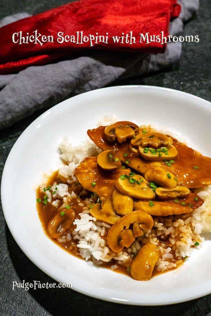 chicken scallopini with mushrooms