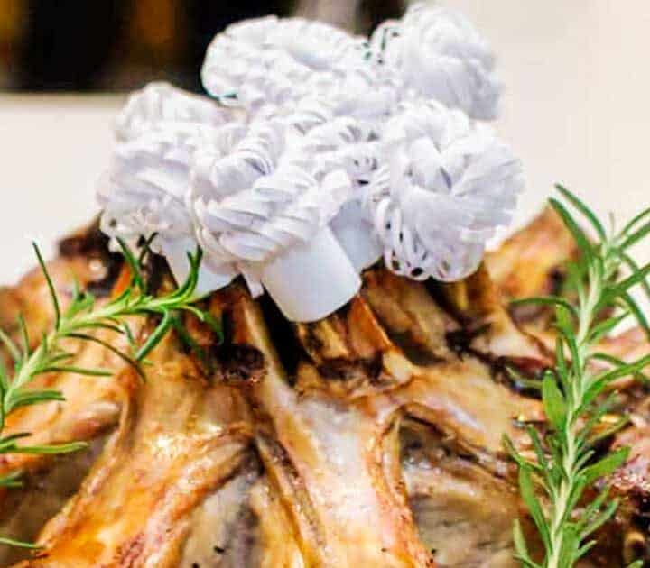 Crown roast of pork.