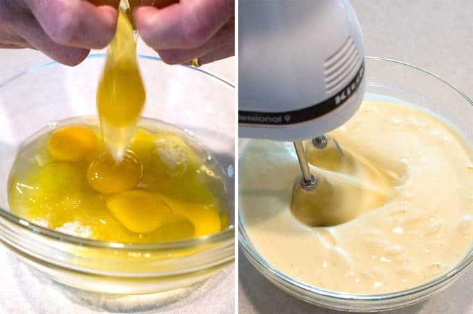 Eggs and Sugar for Lemon Madeleines