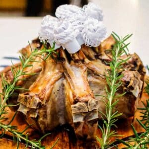 Crown roast of porkl