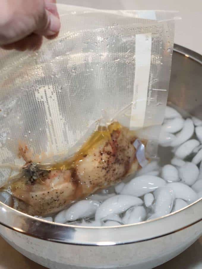 Sous Vide Chicken Thighs with Mushroom Cream Sauce Pudge Factor