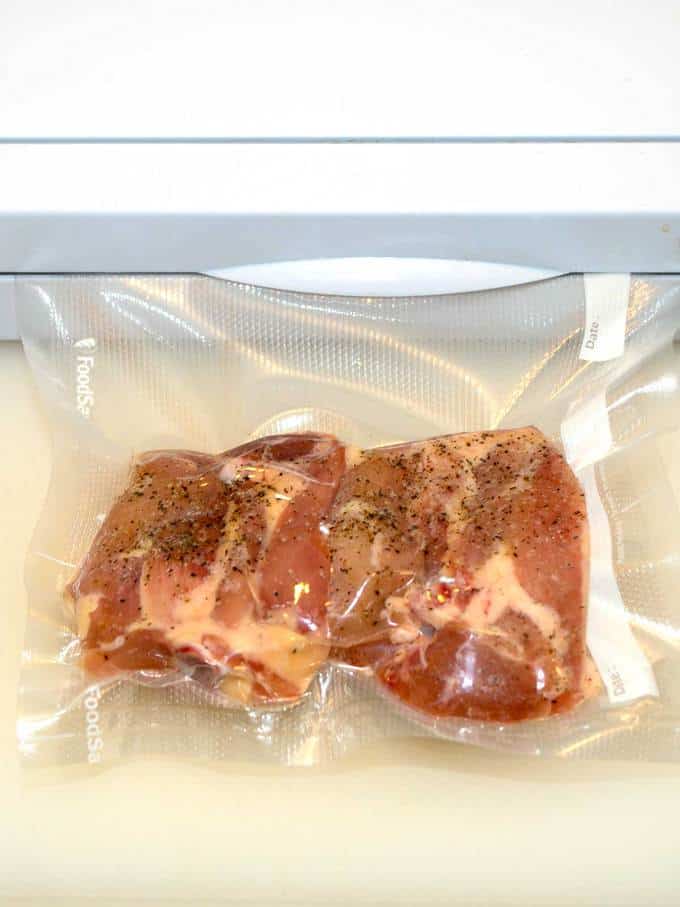 Sous Vide Chicken Thighs with Mushroom Cream Sauce Pudge Factor