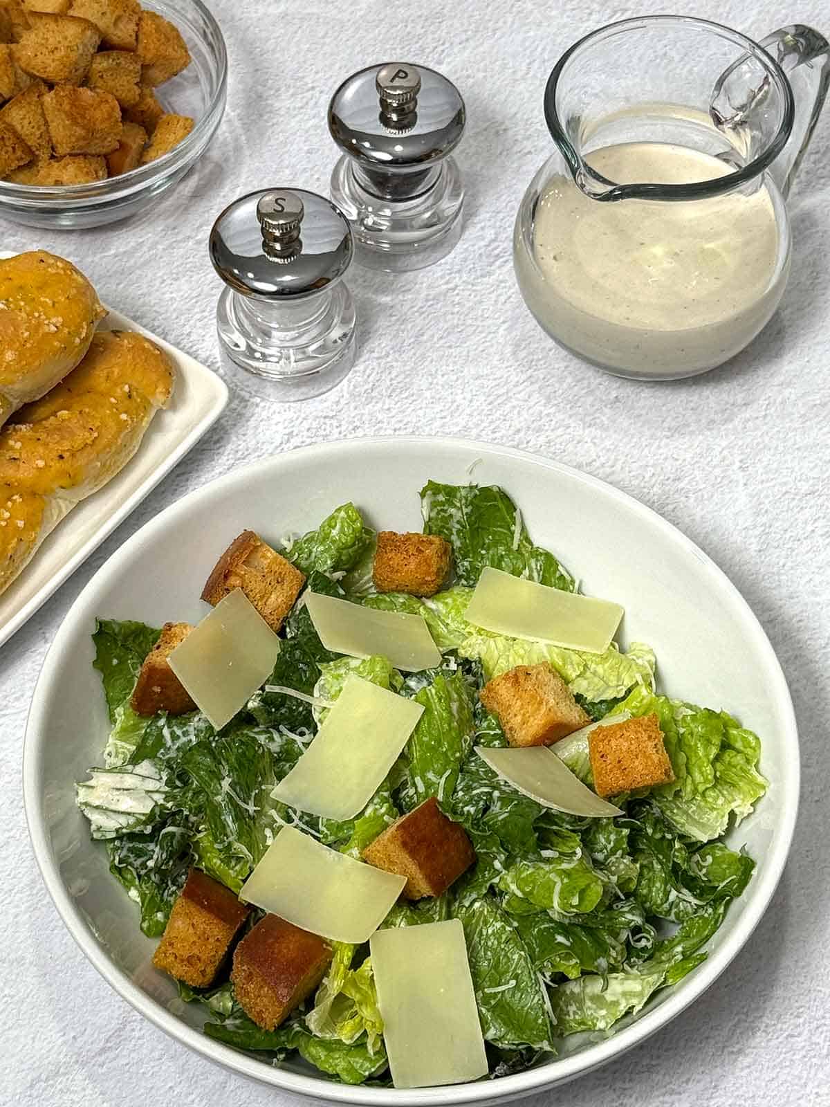 Classic caesar salad.