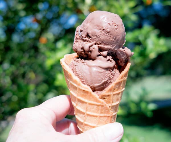 Triple Chocolate Ice Cream with Waffle Cones The Pudge Factor