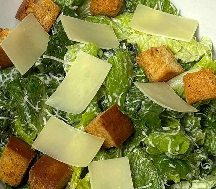 Classic caesar salad.