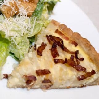 French onion and Bacon Tart