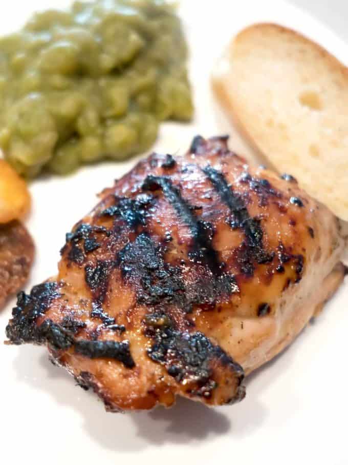 Grilled Honey Mustard Chicken Thighs Pudge Factor
