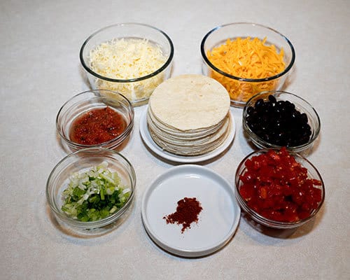 Ingredients for Mini Antojitos