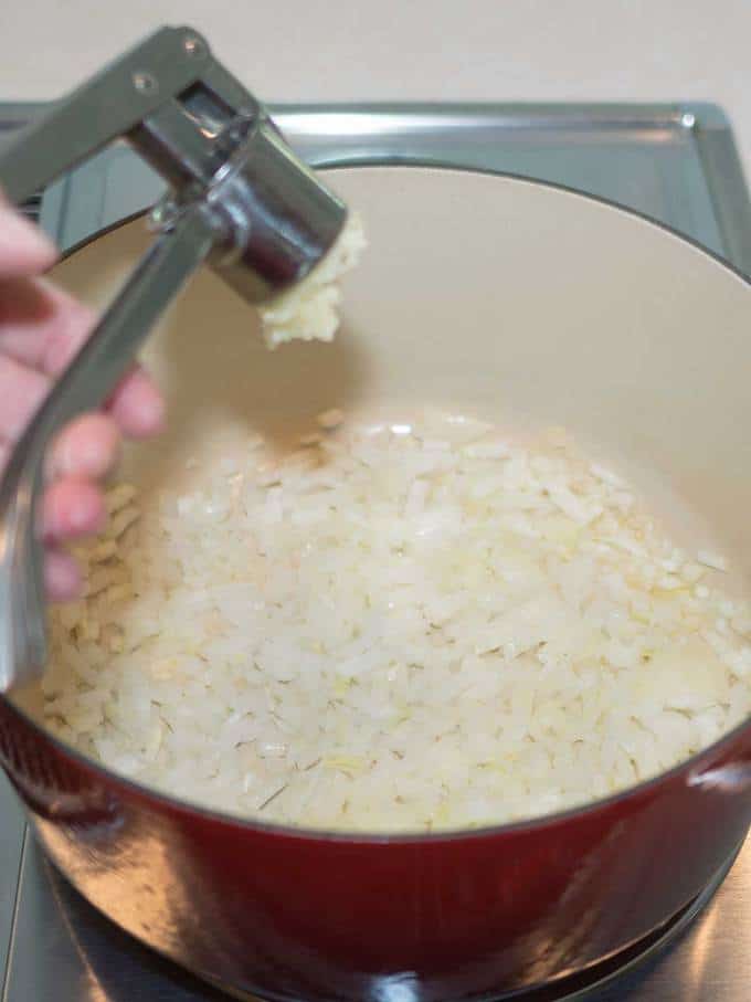 Adding Garlic