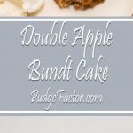 This amazing Double Apple Bundt Cake is super moist, with just the right amount of spices. It’s filled with fresh apples, apple butter and toasted pecans, and baked to perfection.