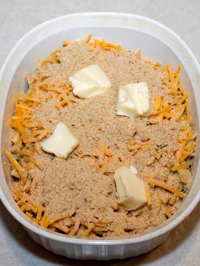 Easy Tuna Noodle Casserole ready for oven