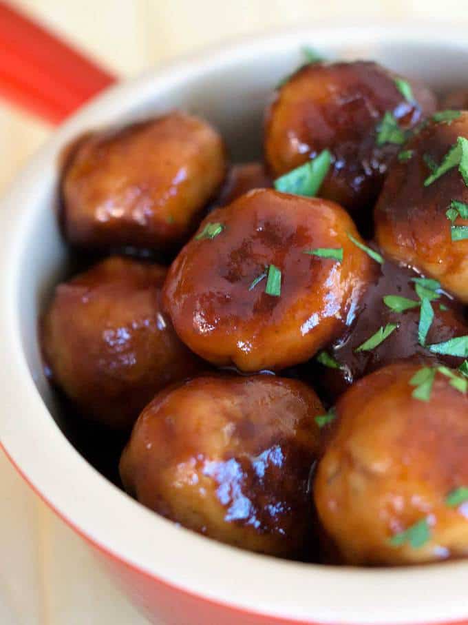 Savory Glazed Turkey Meatballs