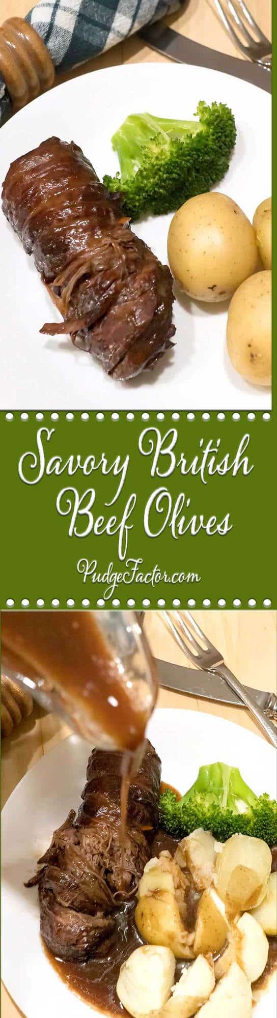 Savory british beef olives