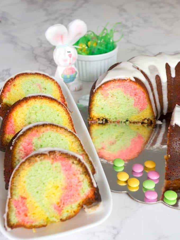 Easter Surprise Lemon Bundt Cake - Pudge Factor