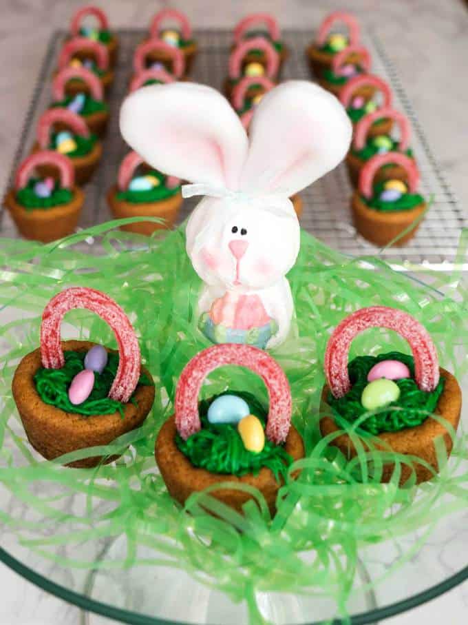 Easy Easter Basket Cookie Cups - Pudge Factor