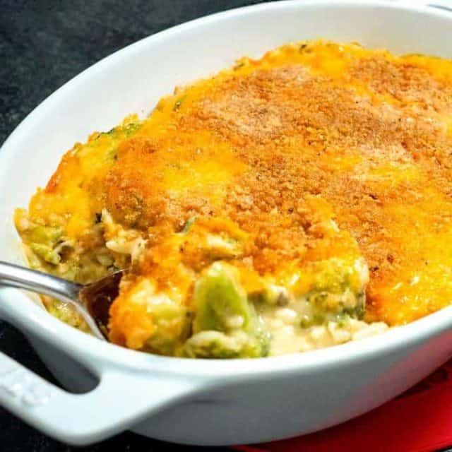 MakeAhead Broccoli Rice Casserole (With Video) Pudge Factor