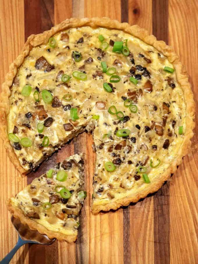 Onion and Mushroom Tart in Puff Pastry Pudge Factor