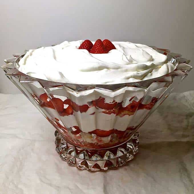 Strawberry Trifle with Angel Food Cake
