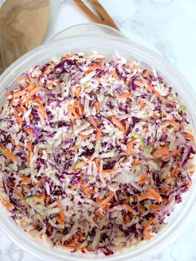 Creamy Southern Coleslaw - The Pudge Factor