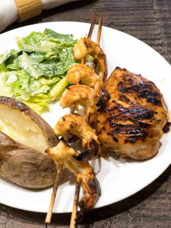 Tequila Lime Grilled Chicken and Shrimp Pudge Factor