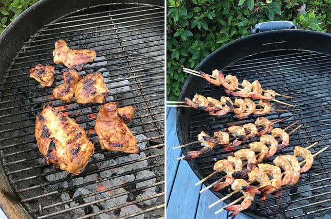 Tequila Lime Grilled Chicken and Shrimp