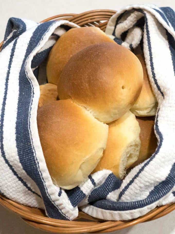 Soft and fluffy buttery dinner rolls