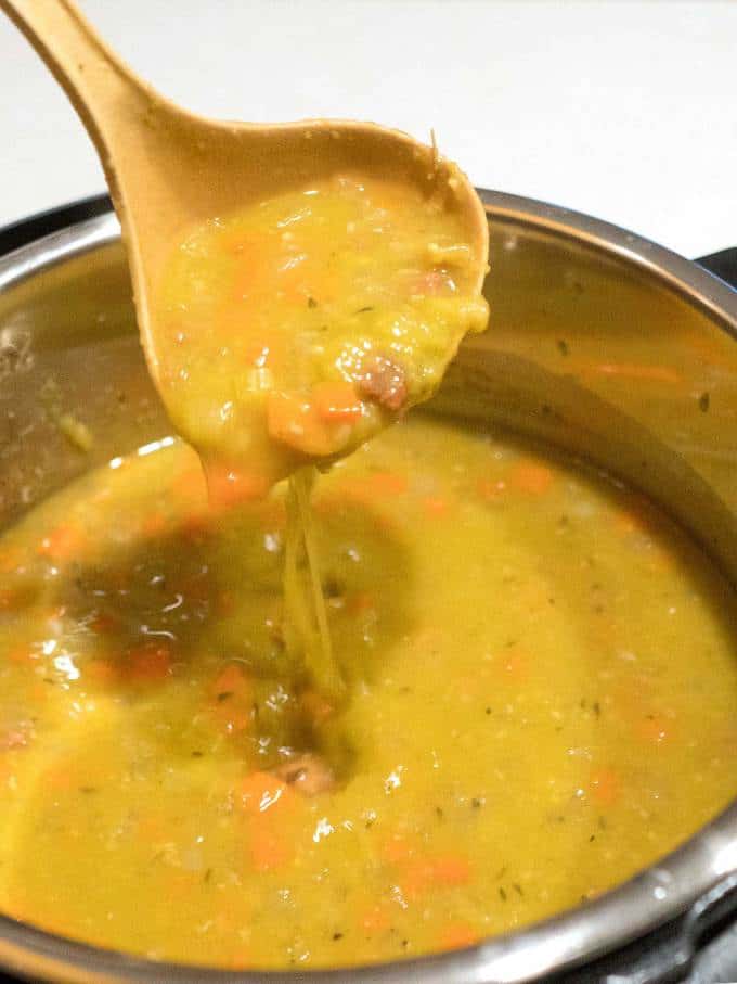 Instant Pot Split Pea Soup with Ham - The Pudge Factor