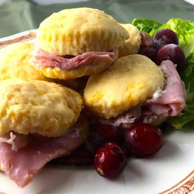 Sweet Potato Biscuits with Cranberry Aioli
