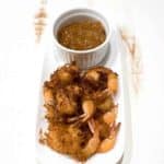 Coconut shrimp with orange marmalade dipping sauce