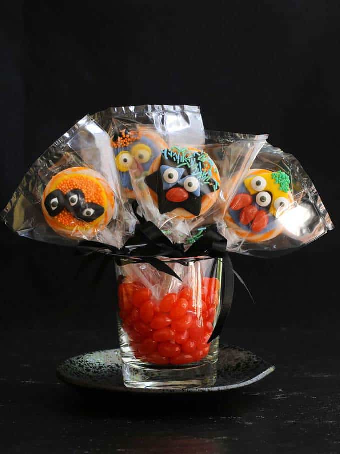 Fun Halloween Monster Lollipops