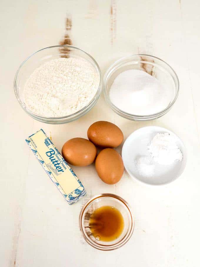 Ingredients for Classic Pizzelles