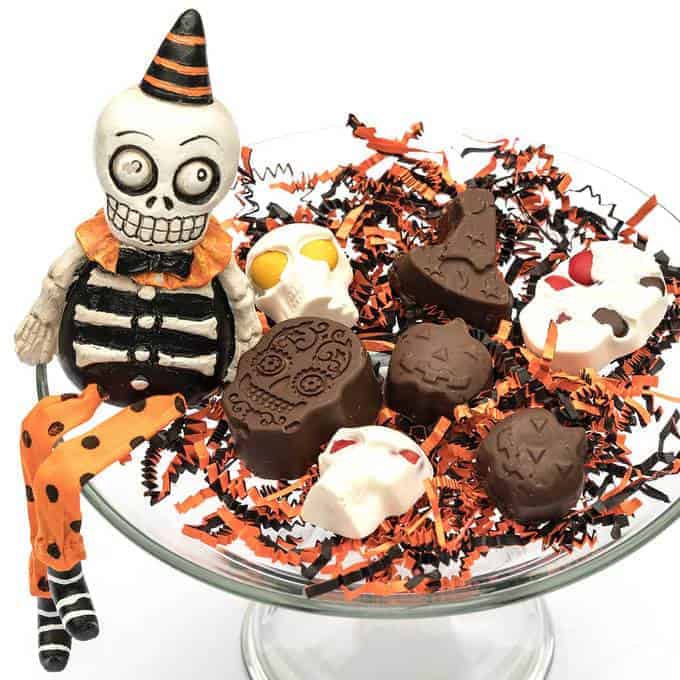 Spooktacular Chocolate Covered Peanut Butter Treats and Halloween Bark