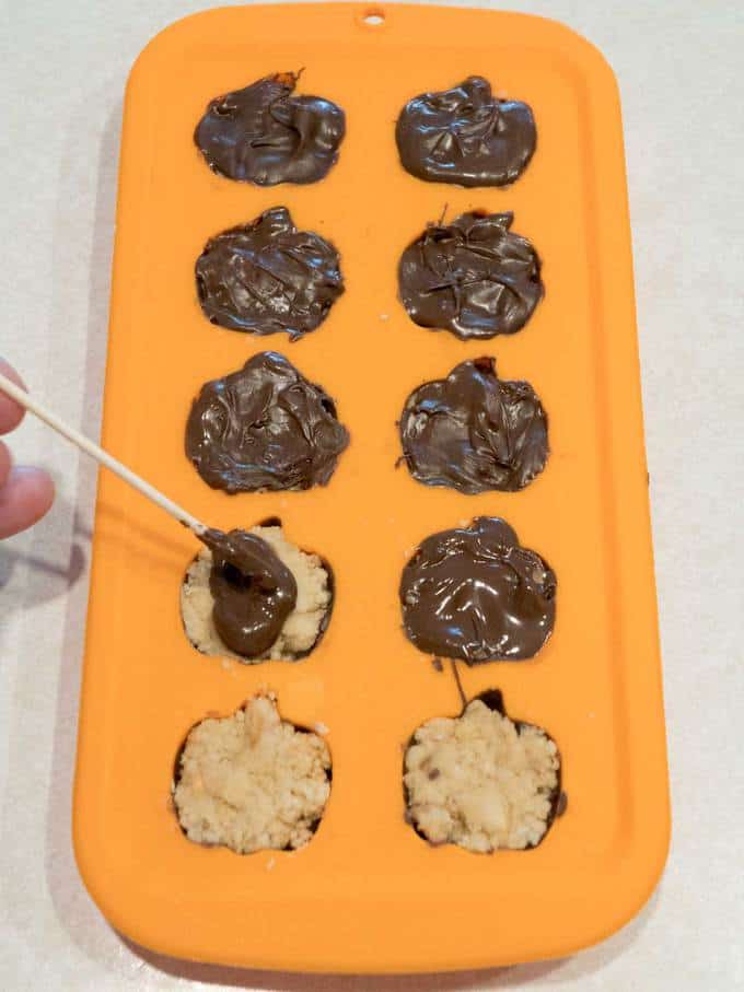 Finishing the Spooktacular Chocolate Covered Peanut Butter Treats