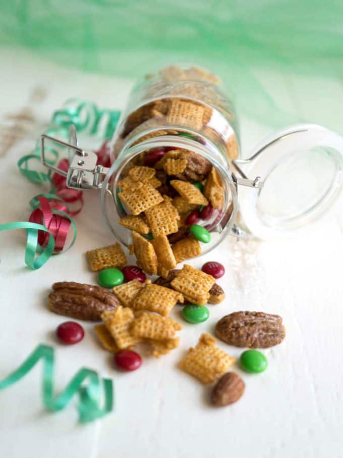 Holiday Caramel Chex Mix Pudge Factor