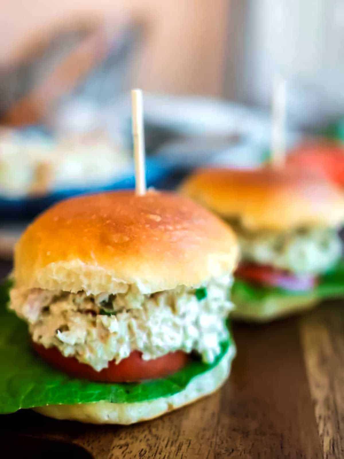 Leftover turkey sliders.