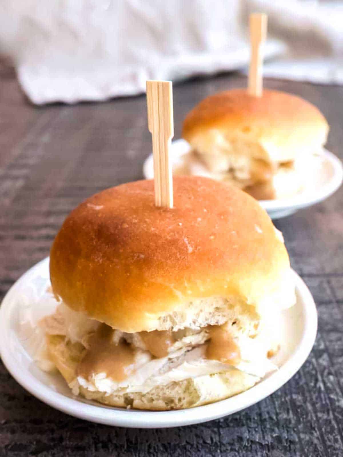 Turkey mash sliders.