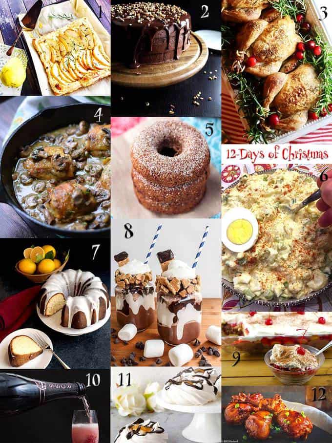 12-Days of Christmas Themed Recipes