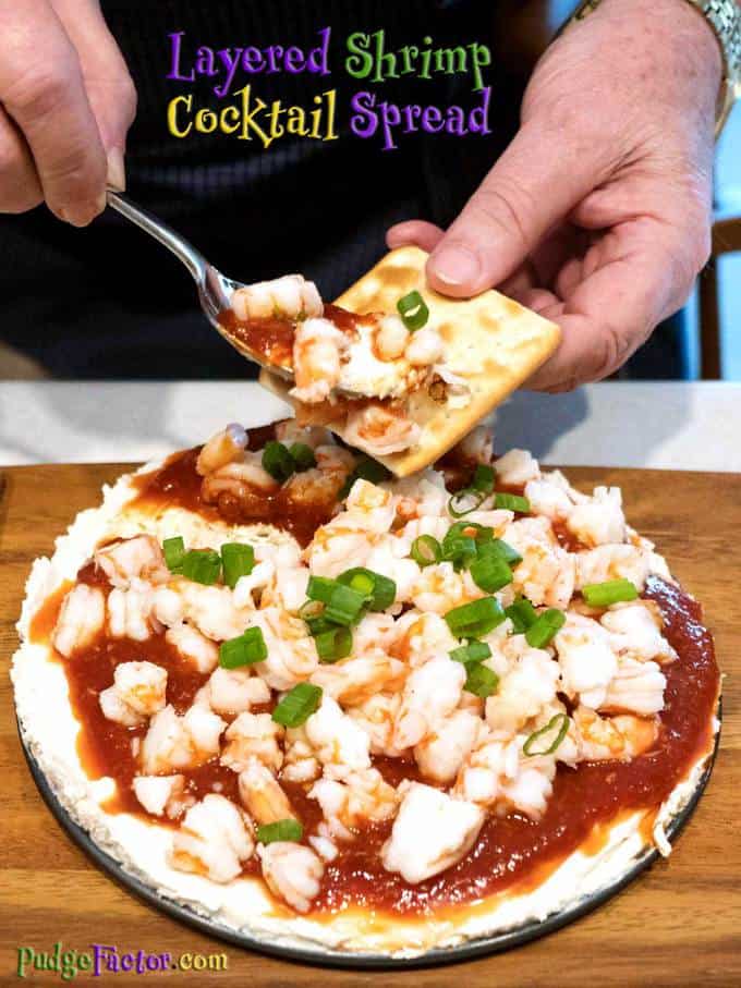 layered shrimp cocktail spread