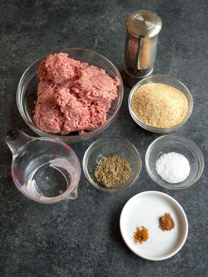 Ingredients for British Breakfast Sausage