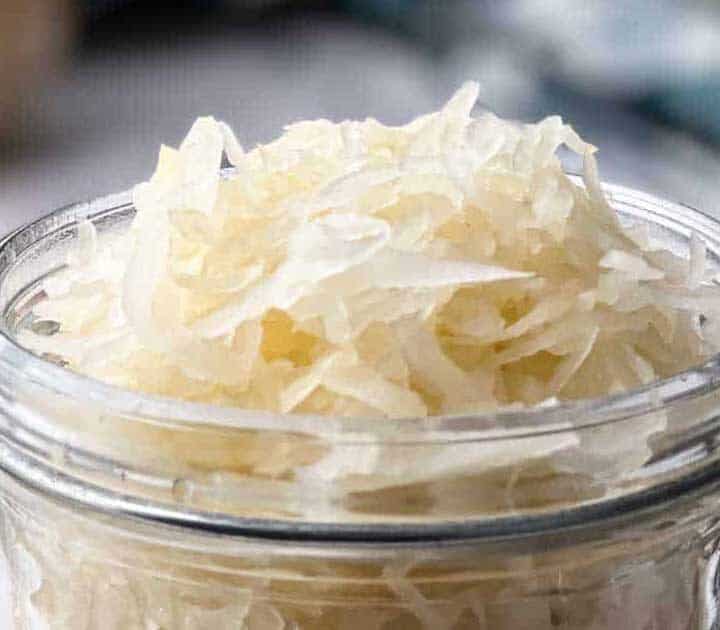Homemade Sauerkraut.