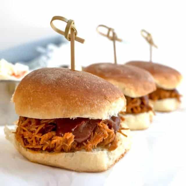 Instant Pot Pulled Chicken Sliders Pudge Factor
