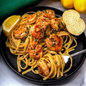 Quick and easy shrimp scampi