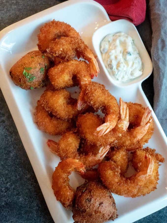 Crispy Crunchy Fried Shrimp - Pudge Factor