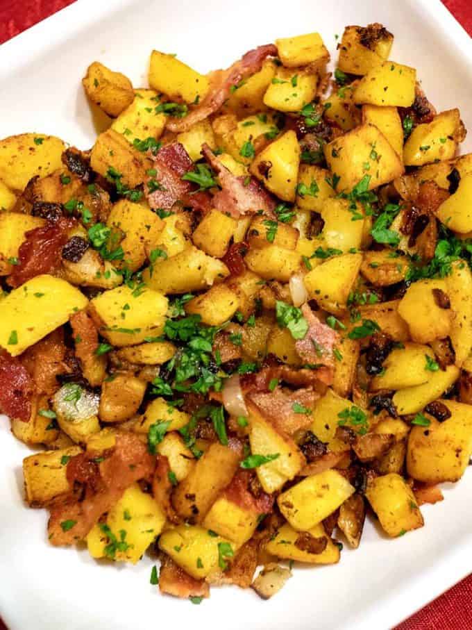 German Fried Potatoes & Onions (Bratkartofflen) - Pudge Factor