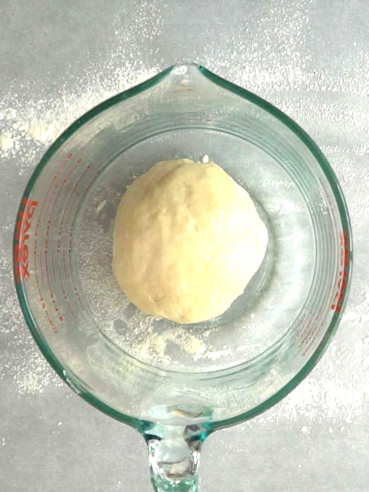 Pizza dough ready to proof.