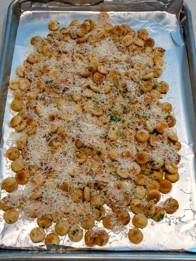 Parmesan Garlic Oyster Crackers Pudge Factor